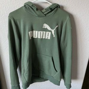 Green puma hoodie